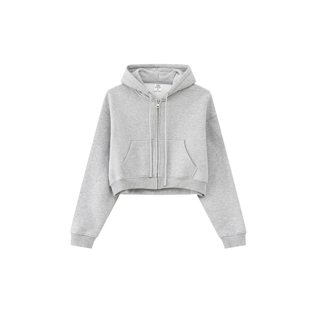 Cropped Zipped Up Hoodie-INNBLAC Fashion Apparel