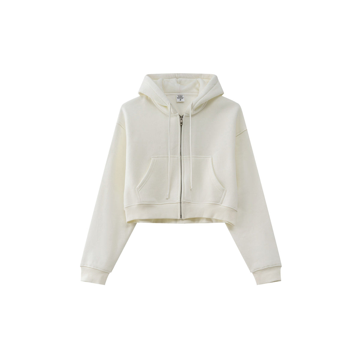 Cropped Zipped Up Hoodie-INNBLAC Fashion Apparel