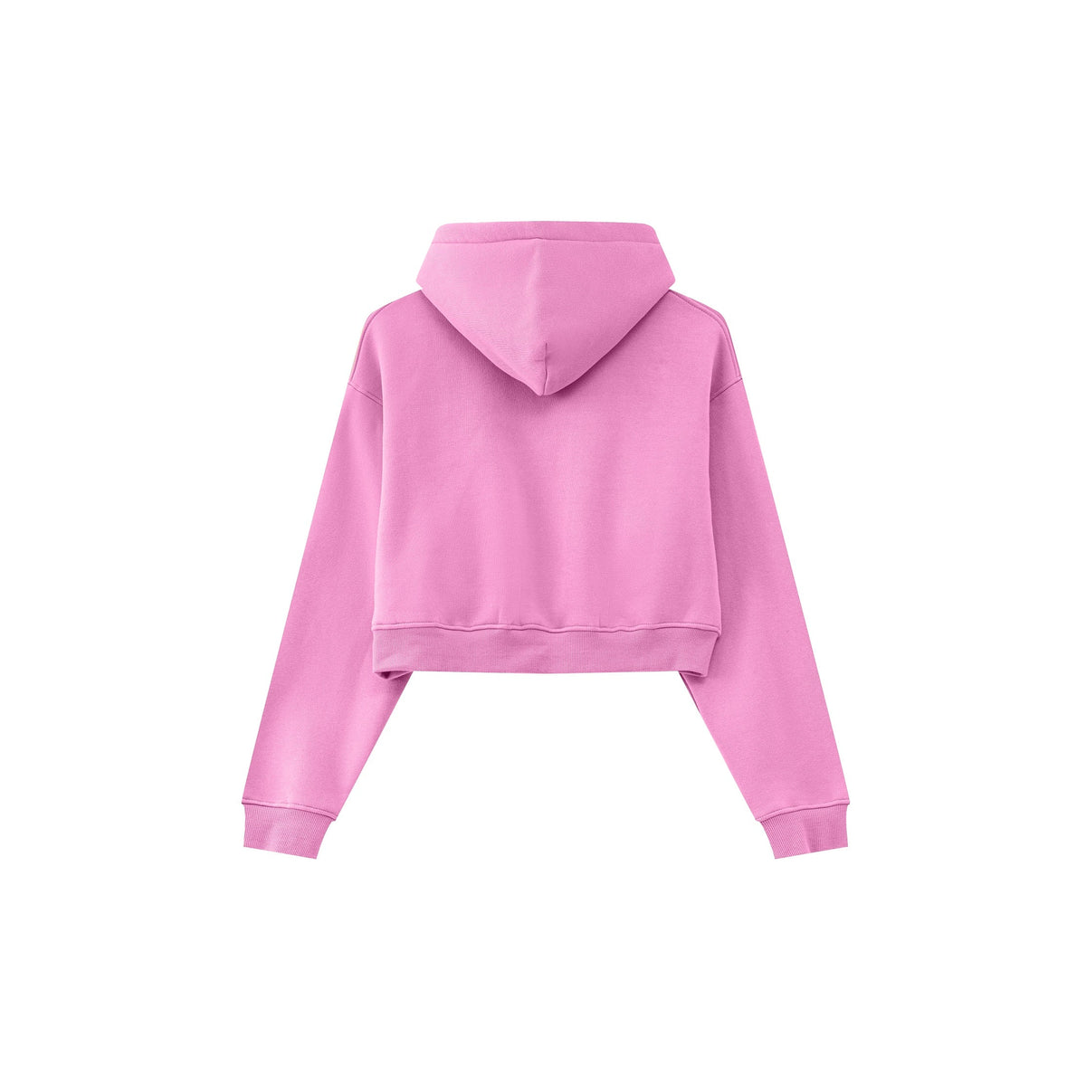 Cropped Zipped Up Hoodie-INNBLAC Fashion Apparel