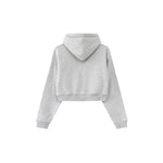Cropped Zipped Up Hoodie-INNBLAC Fashion Apparel