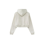 Cropped Zipped Up Hoodie-INNBLAC Fashion Apparel