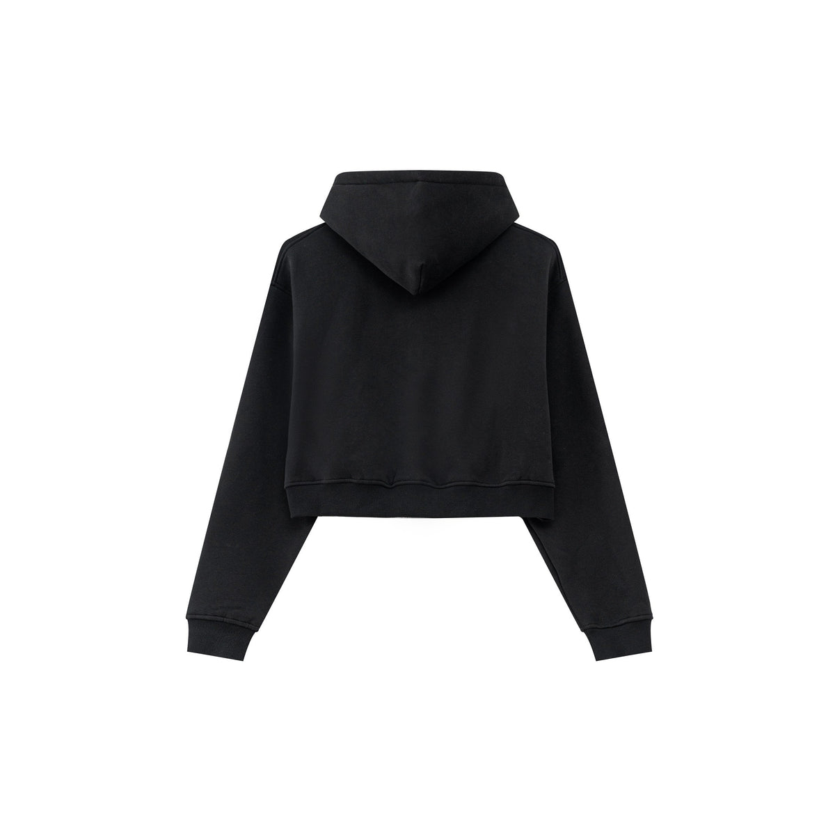 Cropped Zipped Up Hoodie-INNBLAC Fashion Apparel
