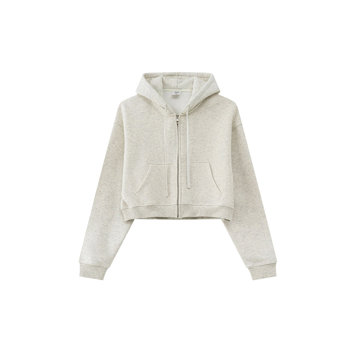 Cropped Zipped Up Hoodie-INNBLAC Fashion Apparel