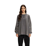 Women's Heavyweight Waffle-knit Long Sleeve T Shirt-INNBLAC Fashion Apparel