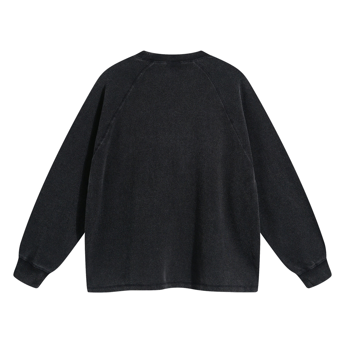 Women's Heavyweight Waffle-knit Long Sleeve T Shirt-INNBLAC Fashion Apparel