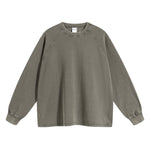 Women's Heavyweight Waffle-knit Long Sleeve T Shirt-INNBLAC Fashion Apparel