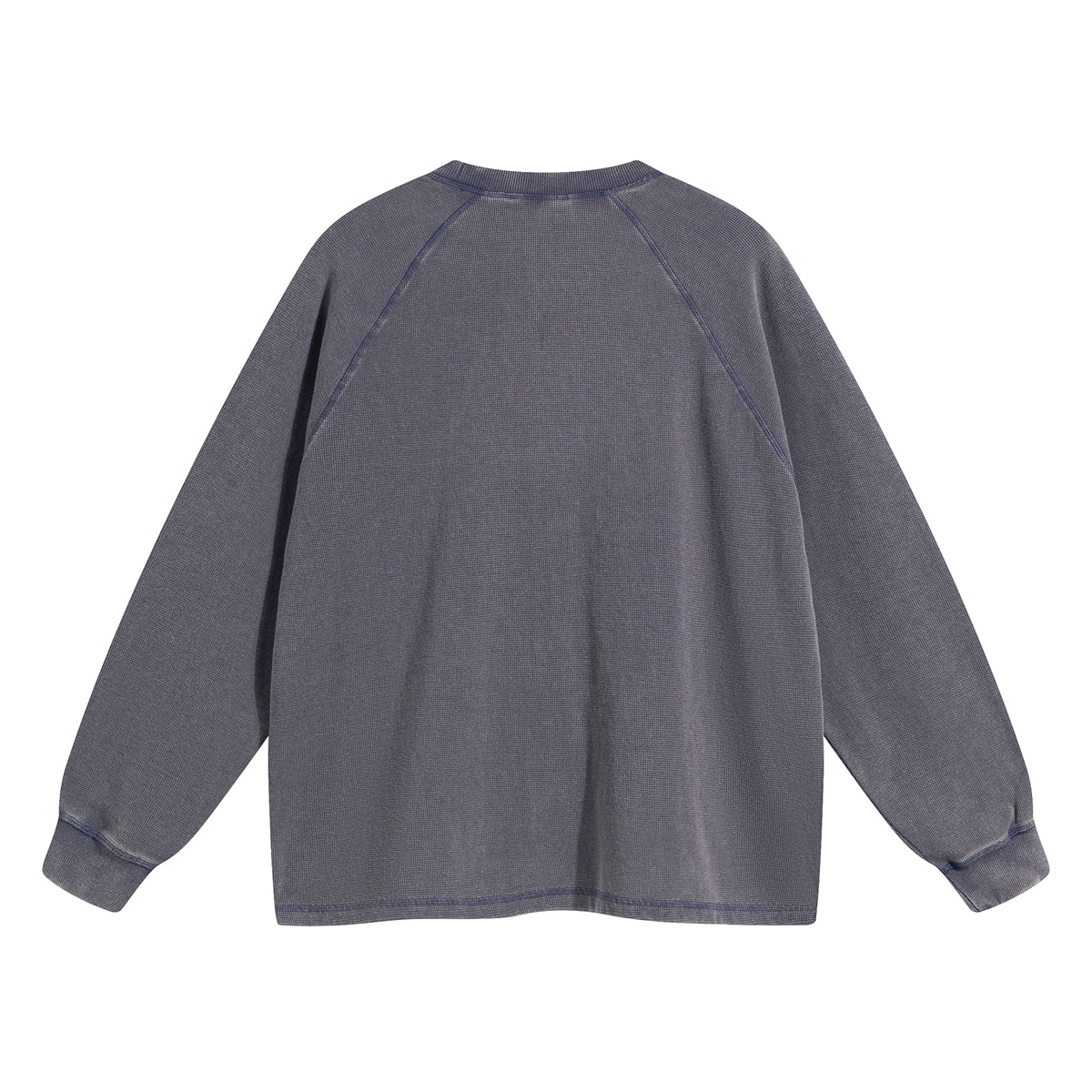 Women's Heavyweight Waffle-knit Long Sleeve T Shirt-INNBLAC Fashion Apparel