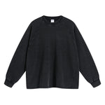 Women's Heavyweight Waffle-knit Long Sleeve T Shirt-INNBLAC Fashion Apparel