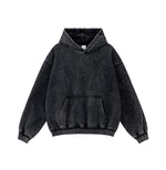 Heavyweight Washed Rough Edge Hoodie-INNBLAC Fashion Apparel