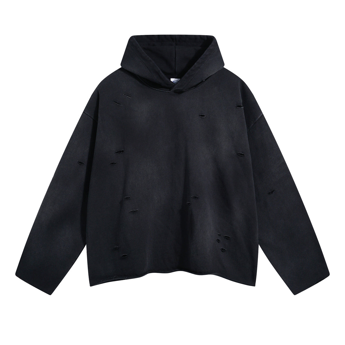 Women's Acid Washed Ripped Hoodie-INNBLAC Fashion Apparel