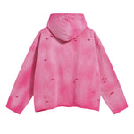 Women's Acid Washed Ripped Hoodie-INNBLAC Fashion Apparel