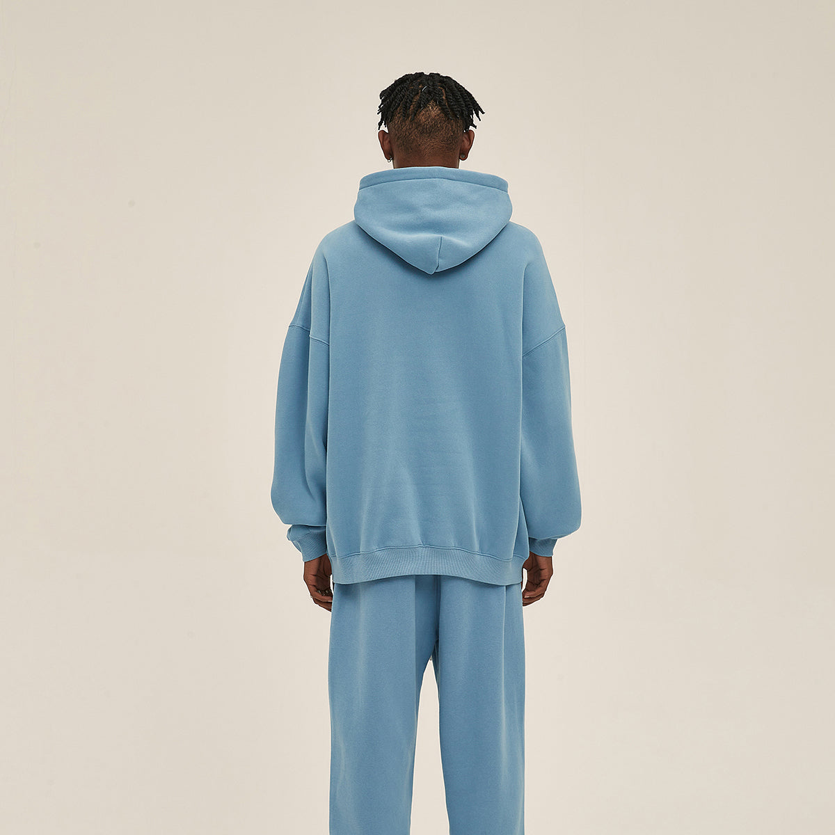 Oversized Plush Lining Plain Hoodie-INNBLAC Fashion Apparel
