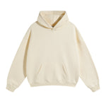 Oversized Plush Lining Plain Hoodie-INNBLAC Fashion Apparel