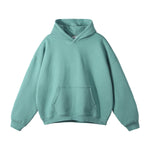Oversized Plush Lining Plain Hoodie-INNBLAC Fashion Apparel