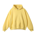 Oversized Plush Lining Plain Hoodie-INNBLAC Fashion Apparel