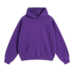 Oversized Plush Lining Plain Hoodie-INNBLAC Fashion Apparel