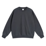 Solid Color French Terry Sweatshirt-INNBLAC Fashion Apparel