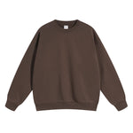 Solid Color French Terry Sweatshirt-INNBLAC Fashion Apparel