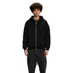 Solid Color Full Zip Hoodie-INNBLAC Fashion Apparel