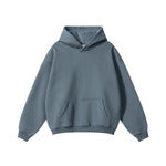 Solid Color Loose Fit Hoodie-INNBLAC Fashion Apparel