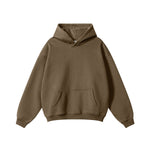 Solid Color Loose Fit Hoodie-INNBLAC Fashion Apparel