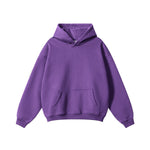 Solid Color Loose Fit Hoodie-INNBLAC Fashion Apparel