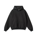 Solid Color Loose Fit Hoodie-INNBLAC Fashion Apparel