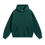 Solid Color Plush Lining Pullover Hoodie-INNBLAC Fashion Apparel