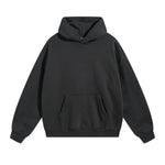 Solid Color Plush Lining Pullover Hoodie-INNBLAC Fashion Apparel