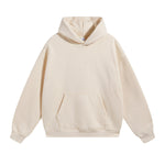 Solid Color Plush Lining Pullover Hoodie-INNBLAC Fashion Apparel
