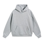 Solid Color Plush Lining Pullover Hoodie-INNBLAC Fashion Apparel