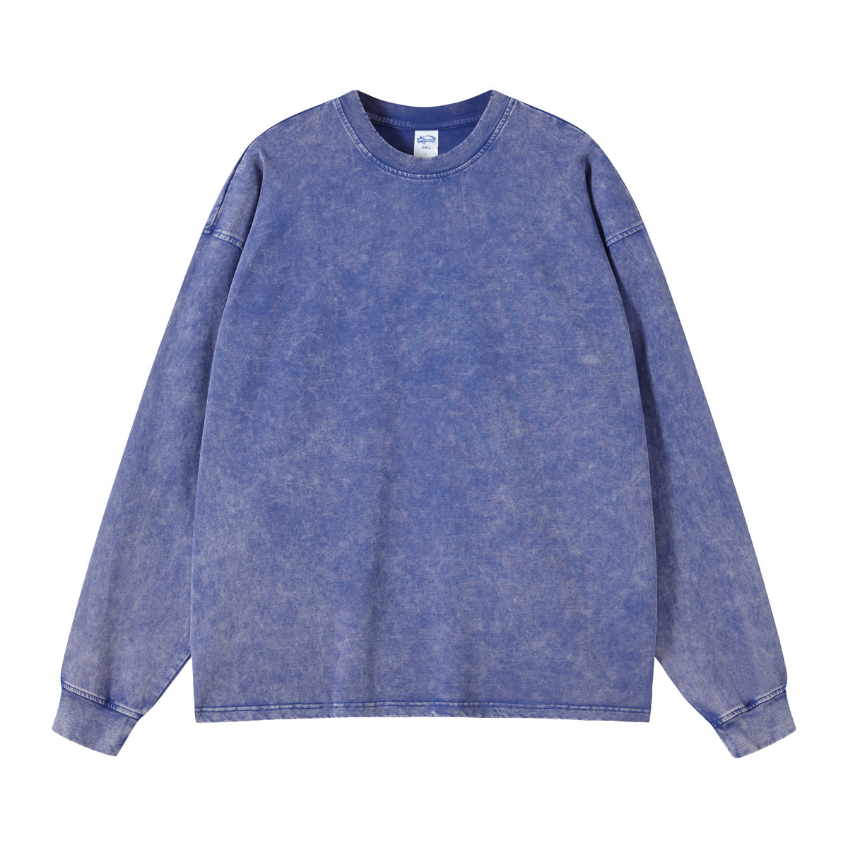 Stone Wash Long Sleeve T Shirt-INNBLAC Fashion Apparel