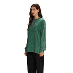 Women's Stone Wash Long Sleeve T Shirt-INNBLAC Fashion Apparel