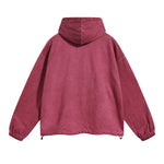 Vintage Spray Paint Elastic Hem Hoodie-INNBLAC Fashion Apparel