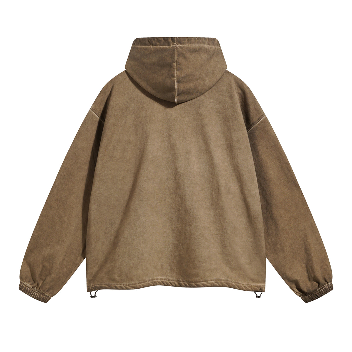 Vintage Spray Paint Elastic Hem Hoodie-INNBLAC Fashion Apparel