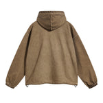 Vintage Spray Paint Elastic Hem Hoodie-INNBLAC Fashion Apparel