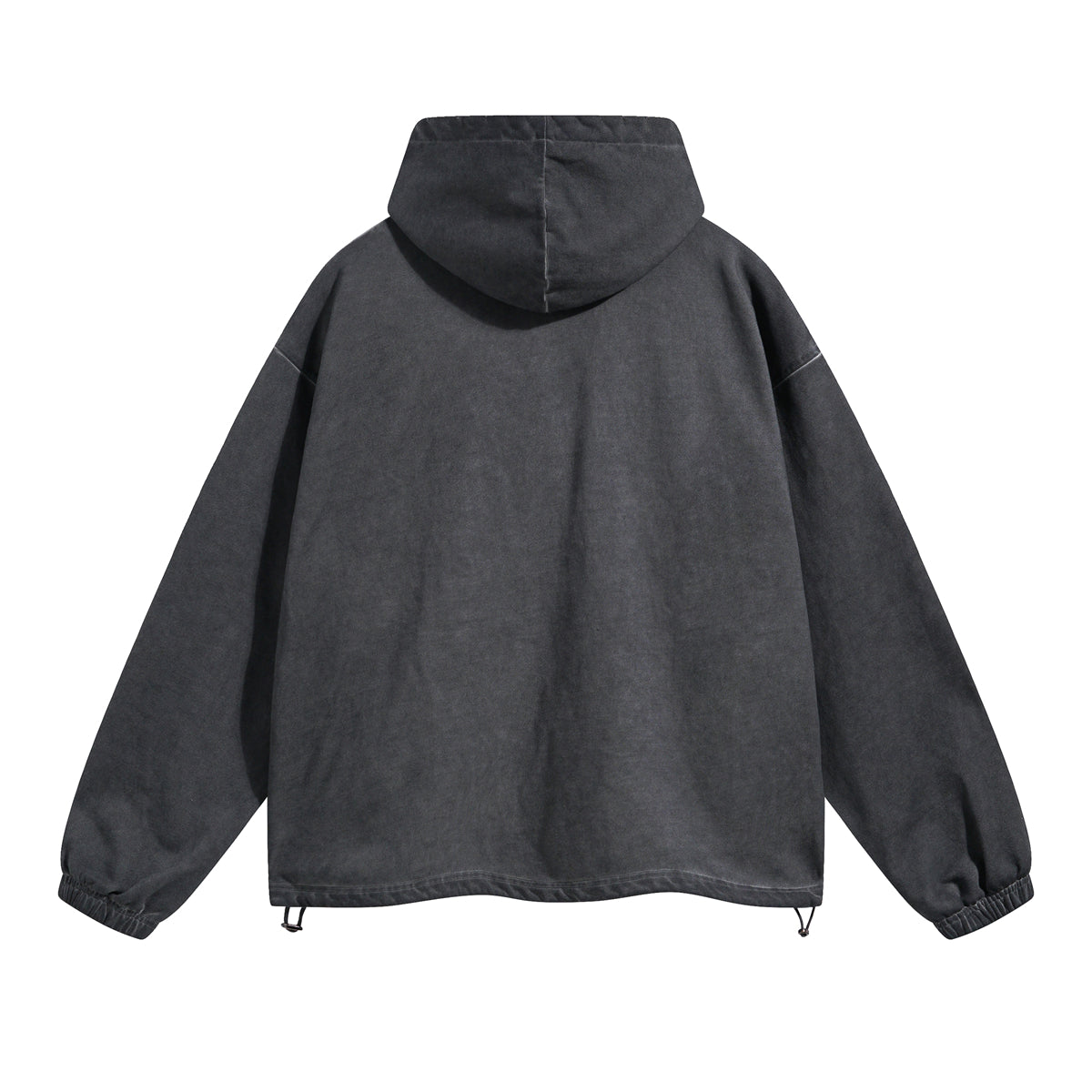 Vintage Spray Paint Elastic Hem Hoodie-INNBLAC Fashion Apparel