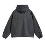 Vintage Spray Paint Elastic Hem Hoodie-INNBLAC Fashion Apparel