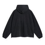 Vintage Spray Paint Elastic Hem Hoodie-INNBLAC Fashion Apparel