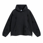 Vintage Spray Paint Ripped Hoodie-INNBLAC Fashion Apparel