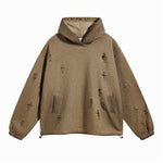Vintage Spray Paint Ripped Hoodie-INNBLAC Fashion Apparel