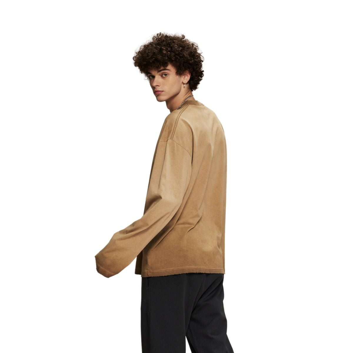 Vintage Wash Distressed Sweatshirt-INNBLAC Fashion Apparel