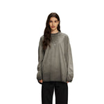 Women's Vintage Wash Distressed Sweatshirt-INNBLAC Fashion Apparel