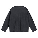 Women's Vintage Wash Distressed Sweatshirt-INNBLAC Fashion Apparel