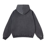 Washed Distressed Thick Hoodie-INNBLAC Fashion Apparel