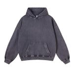 Washed Distressed Thick Hoodie-INNBLAC Fashion Apparel