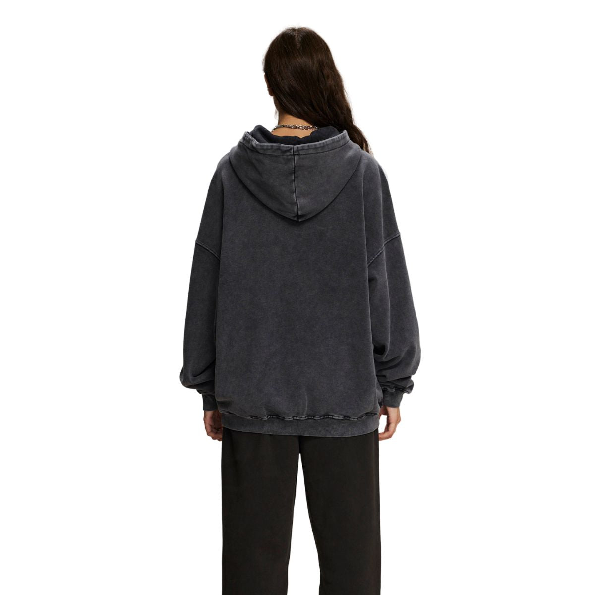 Women's Washed Distressed Thick Hoodie-INNBLAC Fashion Apparel