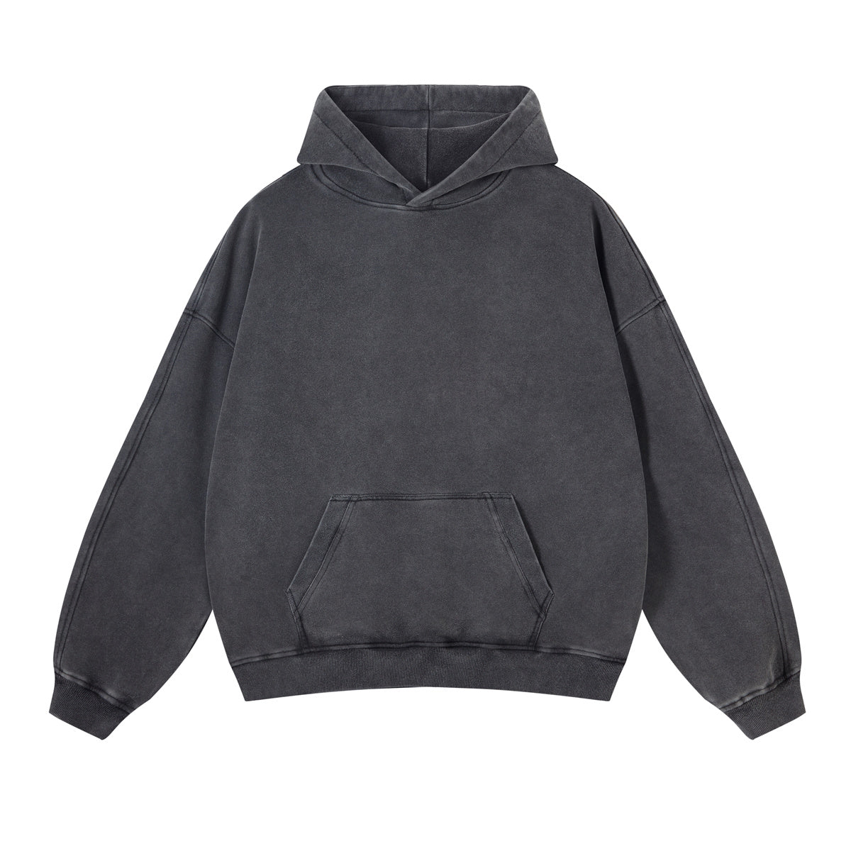 Washed Distressed Thick Hoodie-INNBLAC Fashion Apparel