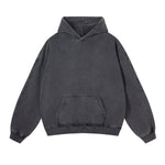Washed Distressed Thick Hoodie-INNBLAC Fashion Apparel