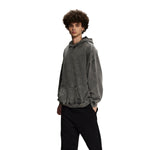 Washed Distressed Thick Hoodie-INNBLAC Fashion Apparel